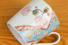 Kutani yaki porcelain Japanese Tea mug coffee cup Flower Tapestry Ginshu Tokuji