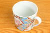Kutani yaki porcelain Japanese Tea mug coffee cup Flower Tapestry Ginshu Tokuji