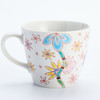 Kutani yaki porcelain Japanese Tea mug coffee cup Spring full bloom Ginshu Japan