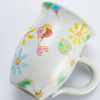 Kutani yaki porcelain Japanese Tea mug coffee cup Hidamari Sunshine Ginshu