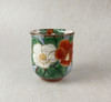 Yunomi Kyo Kiyomizu yaki ware Hana tsudoi Japanese Green tea cup Camellia Japan
