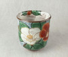 Yunomi Kyo Kiyomizu yaki ware Hana tsudoi Japanese Green tea cup Camellia Japan