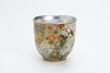 Kutani yaki ware Japanese Tea Coffee Mug cup Hanazume Inside Silverfoil Flower