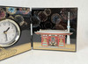 Table Clock Yamanaka Urushi Lacquer Tokyo tower Mt.Fuji folding screen japan