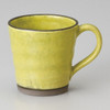 Mino ware Japanese pottery Mug Coffee Tea cup Yellow glaze Made in Japan