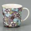 Mino ware Japanese pottery Mug Coffee Tea cup Benizome Blue Flower pattern Japan