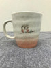Mino ware Japanese pottery Mug Coffee Tea cup Fuki Fukuro Owl Red 240ml Japan