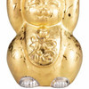Maneki neko Kutani yaki porcelain Japanese Lucky cat Both hand Gold Japan