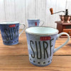 Mino ware Japanese pottery Mug Coffee Tea cup Denim surf light mug 330ml Japan