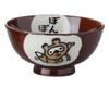 Japanese Rice bowl Mino ware Tanuki Ponpoko Gohan Chawan Ceramic Racoon dogJapan