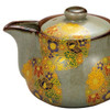 Kyusu Kutani yaki ware Japanese Green Tea pot Hanatsume Flower pattern Japan
