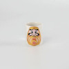 Guinomi Tokkuri set Mino ware Ceramic Sake cup bottle setDaruma doll Japan