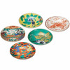 Kutani yaki ware Japanese Small sarving plate set of 5 Jidai-e Old Style japan