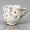 Mino ware Japanese pottery Mug Coffee Tea cup Hana Honoka Red Japan