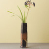Tokoname Japanese Ceramic flower vase Ishido long H18.5cm