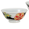 Kutani yaki ware Japanese Rice bowl set of 2 GohanFlower pattern Tsuyoshi Sato