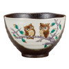 Kutani yaki ware Japanese Rice bowl Ochazuke ChawanFukuro Owl japan