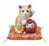 Maneki neko Japanese lucky cat Kutani yaki H18 cm Kinsai Daruma Made in japan