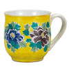 Kutani yaki ware Japanese Mug Coffee Tea Cup Yoshida-ya Botan peony Japan