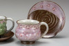 Kutani yaki ware Japanese Coffee cup and saucer set of 2Sakura HigashiTakako