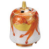 Koro Kutani yaki porcelain Japanese Incense berner Aka-e phoenix Yoshinori
