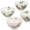 Kutani yaki ware Japanese Rice bowl Gohan Chawan set of 5 Flower Bird 5style