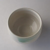 Mino ware Japan Matcha bowl Sado green tea bowl White matte Shinkai-green Japan