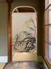 Kyoto Noren Japanese Hanging Door Curtain Linen Moon shadow Hand dye Japan