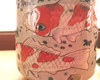 Guinomi Yunomi Japanese Tea Sake cup Ochoko Kutani porcelain Colored Carp Koi