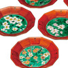 Kutani yaki ware Japanese Plate Dish set of 5Aka-maki Egawari Miyamoto Akira