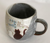 Mug cup Kutani yaki ware coffe tea soup cup Cute Neko cat made in japan