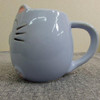 Mino ware Japanese pottery Mug Coffee Tea cup Pastel Light purple Cat Neko Japan