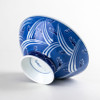 Arita ware Gohan Chawan Japanese Rice bowl Lirge size Blue sea White wave Japan