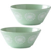 Mino ware pottery Kobachi small bowl set of 2 moco Pearl green Japan