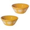 Mino ware pottery Kobachi small bowl set of 2 moco Yellow glaze Japan