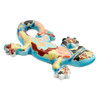 Kutani ware Gecko Japanese Ornaments figure Hana Yuzen pattern Japan