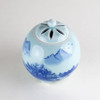 Koro Arita ware Japanese Incense pot Burner Celadon Blue Sansui Landscape Japan