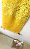Kyoto Hangin scroll Kakejiku Tapestry Handpaint Spring Mimosa Yellow Japan