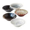 Pcs Mino ware Kobachi Japsense small bowl set of 5 Arahori Wile carving Japan