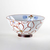 Arita ware Gohan Chawan Japanese Rice bowl AYAKA Red Handpaint Japan