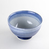 Arita ware Gohan Chawan Japanese Rice bowl Tenmei Blue Silver glaze Japan