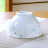 Arita ware Gohan Chawan Japanese Rice bowl Hana no Mai Pale green Japan