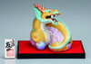 2024 Kutani ware Zodiac Chinese fortune Dragon ornamentGold Kinsai Yuzan 4.5'