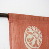 Niigata Noren Linen Japanese door curtain Iono Red Made in Japan