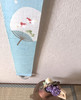 Kyoto Tapestry Wall Hanging Handpainted LinenUchiwa fan Goldfish Japan Summer