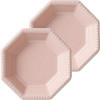 Mino ware Minoru Octagon shape Small dish Amy set of 2 Japan 3.42inPink