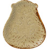 Mino ware Minoru Animal shape Smal dish Metsa Japan 4.4x4in Hedgehog Darkvanilla