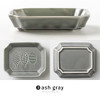 Mino ware Minoru Octagon shape Small dish PIENI-Lehti set of 2 Japan Ash gray
