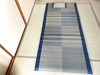 Igusa mattress Japanese rush Tatami Relaxing Blue with pillow 90 x 200 cm