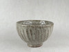 Shigaraki yaki Japanese pottery Rice bowl Gohan chawan Ash glaze Carving Japan